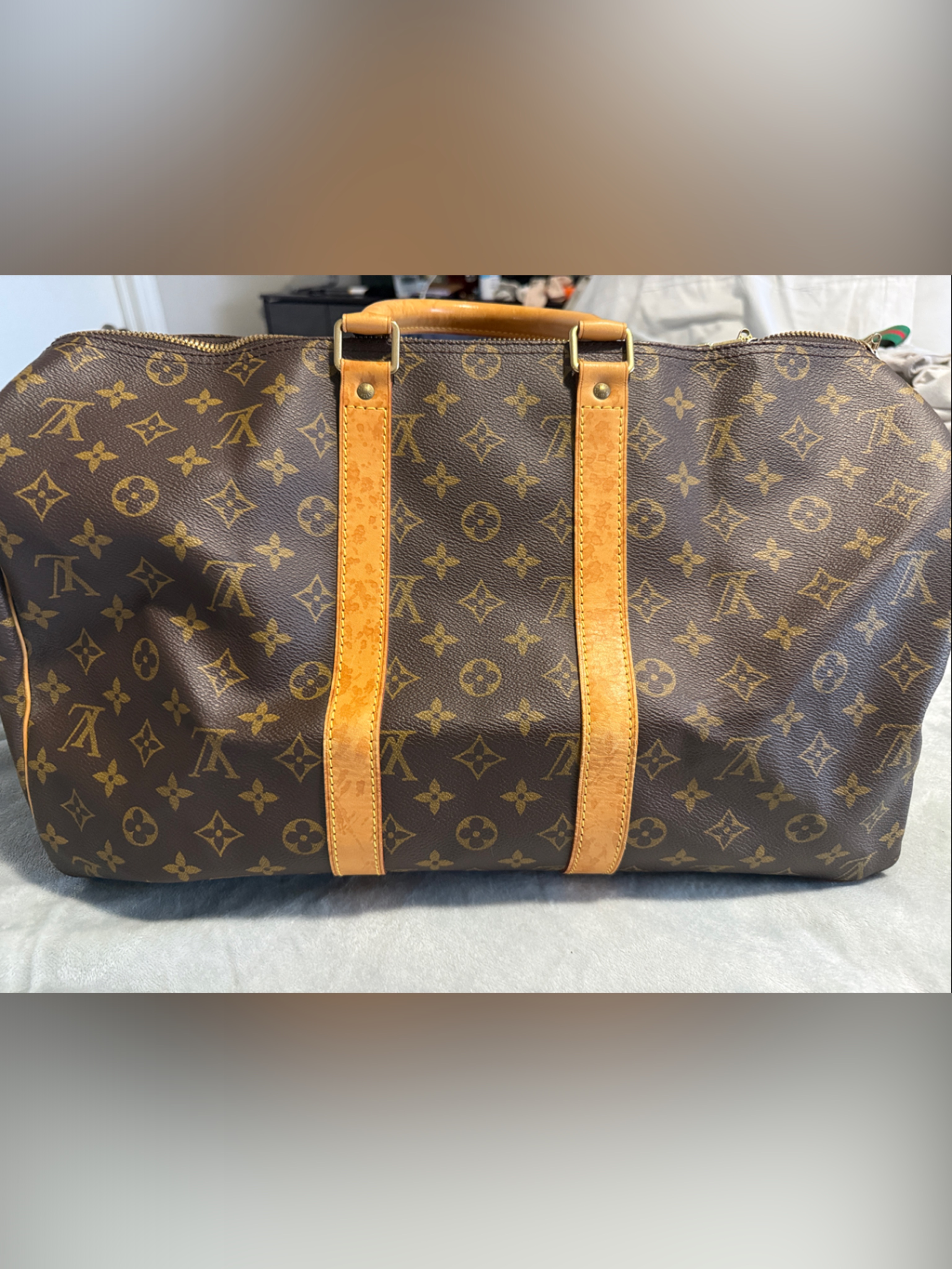Louis Vuitton Monogram Keepall 45 Handbag
